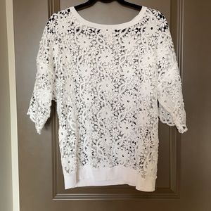 Joe Fresh Floral Lace Woman’s Top. Size Small